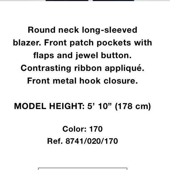 Zara tweed blazer with ribbon - Picture 5 of 8